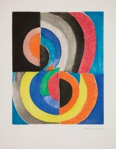 Abstract Composition With Semicircles — Sonia Delaunay (sarah Ilinitchna Stern)
