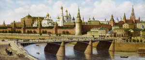 View Of The Kremlin From The Moskvoretsky Bridge — Petr Petrovich Vereshchagin