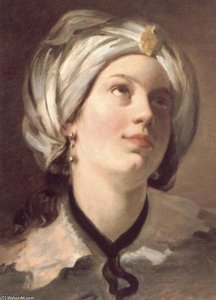 Study Of A Lutanist — Friedrich Ritter Von Amerling