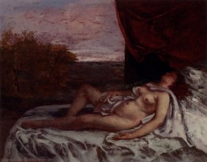 Sleeping Nude — Gustave Courbet