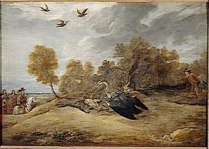 Chasse Au Heron Avec L'archiduc Leopold Guillaume (1614 1662) — David Teniers Ii Le Jeune, Flemish Baroque
