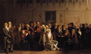 Meeting of Artists in Isabey's Studio