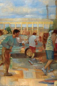 Cars And Chaos (panel 3 Of 4) — John Bartlett