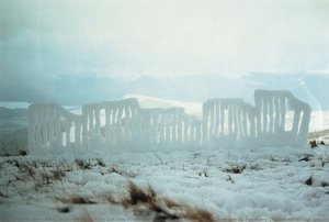 Slits Cut Into Frozen Snow, Stormy...blencathra, Cumbria, 12 February 1988\n\nslits Cut Into Frozen Snow, Stormy...blencathra, Cumbria, 12 February 1988 — Andy Goldsworthy