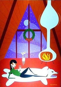 Christmas Unttitled — Josh Agle (shag), Pop Surealism