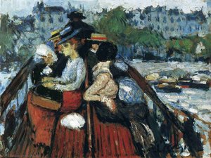 Crossind Seine On The Upper Deck — Pablo Picasso, Surrealism