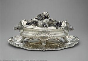 Tureen With Lid, Liner, And Stand — Thomas Germain