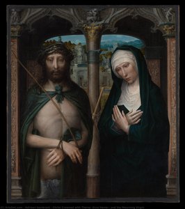 Christ Crowned With Thorns (ecce Homo), And The Mourning Virgin — Adriaen Isenbrant, Northern Renaissance Style
