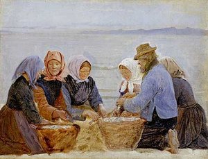 Mujeres Y Pescadores De Hornbaek 1 — Peder Severin Kroyer