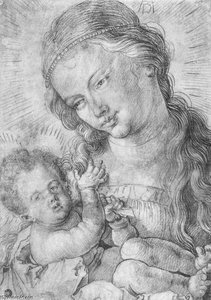 Madonna And Child In Half Length — Albrecht Dürer