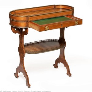 Trough-shaped Sewing Table — Jean Henri Riesener