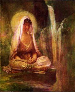 Kwannon Meditating On Human Life — John La Farge