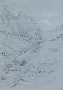 Landscape With Trees And A Stream — John Frederick Lewis