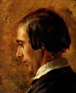 Portrait Of Menzel's Brother Richard — Adolph Von Menzel