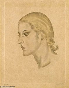 Portrait De Femme De Profil — Léonard Tsuguharu Foujita