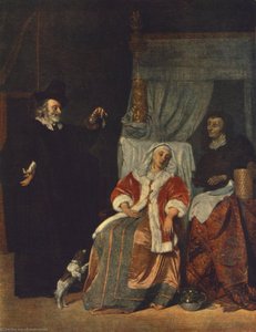 Visit Of The Physician, Eremitaget — Gabriel Metsu