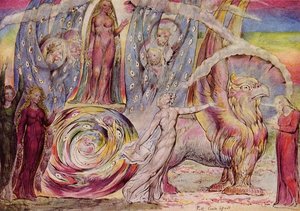 Dante's Divine Comedy, Beatrice Addressing Dante — William Blake