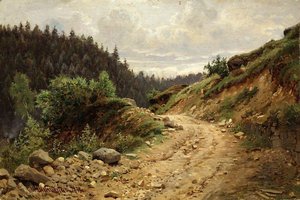 The Road — Ivan Ivanovich Shishkin, Realism