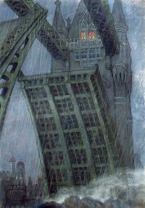 Bridge In London — Mstislav Dobuzhinsky