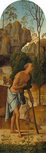 The Crucifixion With The Virgin, Saint John, Saint Jerome, And Saint Mary Magdalene [left Panel] — Pietro Perugino (pietro Vannucci)