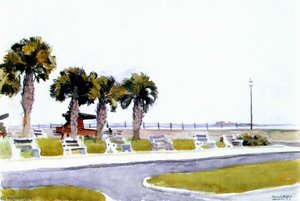 The Battery, Charleston, Sc — Edward Hopper