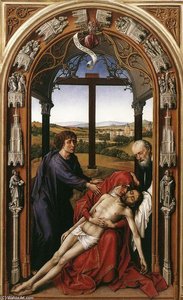 Miraflores Altarpiece (central Panel) — Rogier Van Der Weyden, Early Netherlandish Renaissance