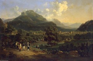 Meeting Of Napoleon With The Ambassadors Of The Austrian Emperor Near Leoben — Charles Emile Hippolyte Lecomte Vernet