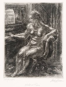 Nude At Piano — John French Sloan