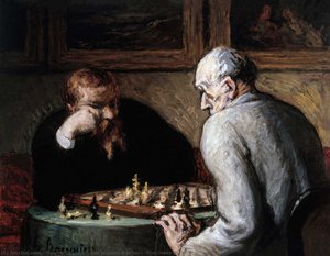 The Chess Players — Honoré Daumier