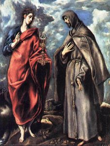 Saints John The Evangelist And Francis — El Greco