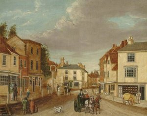 South Street From Pump Corner, Dorking, Surrey — John Beckett