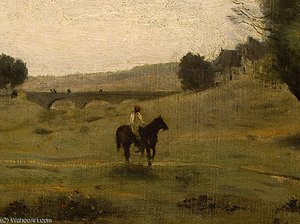 View Near Epernon (detail - ) — Jean-baptiste-camille Corot, Impressionism