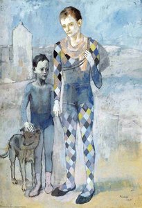Two Acrobats With A Dog — Pablo Picasso