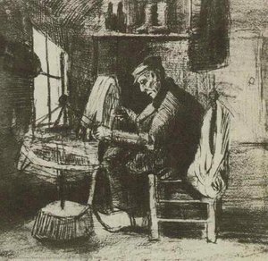 Old Man Reeling Yarn — Vincent Willem Van Gogh, Realism