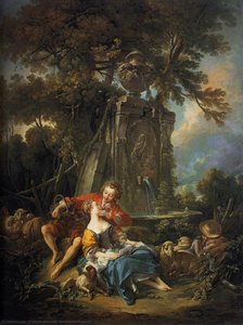 An Autumn Pastoral — François Boucher, Rococo Style