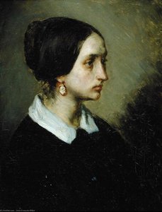 Portrait Of Madame Ono — Jean-françois Millet, Contemporary Realism
