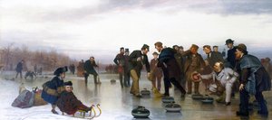 Curling, - A Scottish Game, At Central Park — John George Brown, 19th-century Realism