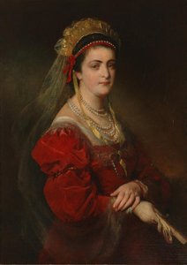 Portrait Of Marie Paterno, Née Nemetschke, The Fourth And Last Wife Of Amerling — Friedrich Ritter Von Amerling