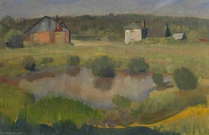 Dewpond, Surrey — Raymond James Coxon, British Landscape Painting