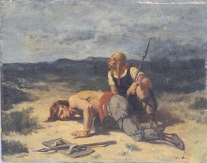 Guerriers gaulois écoutant