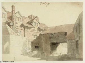 The Back Yard Of An Inn At Dorking — William Bill Alexander