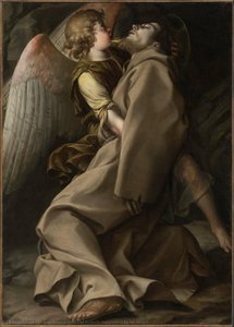 St Francis Supported By An Angel — Orazio Gentileschi