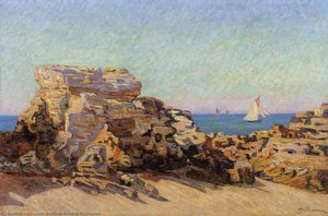 The Platin Rock At Saint-palais — Ferdinand Guillaumin