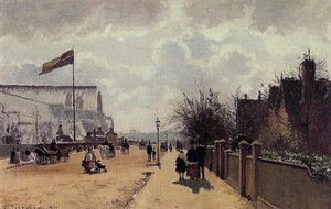 The Crystal Palace, London — Camille Pissarro, Contemporary Realism