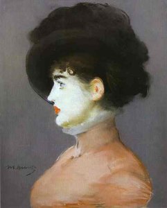 The Viennese_ Portrait Of Irma Brunner In A Black Hat — Édouard Manet, Impressionism