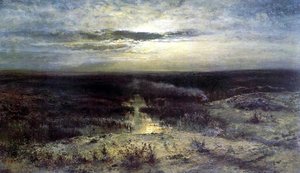 Moonlit Night. Marsh — Aleksey Savrasov