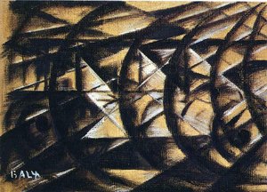 Speed Of A Motorcycle (study) — Giacomo Balla