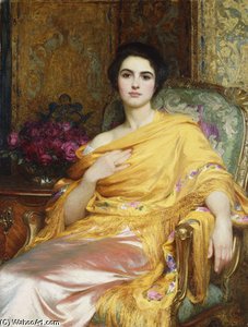 Portrait Of Elsa, Daughter Of William Hall — Frank Dicksee