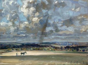 Ploughing The Furrow, (1934) — Edward Seago