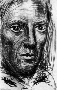 Self-portrait 5 — Pablo Picasso, Cubist Expressionism